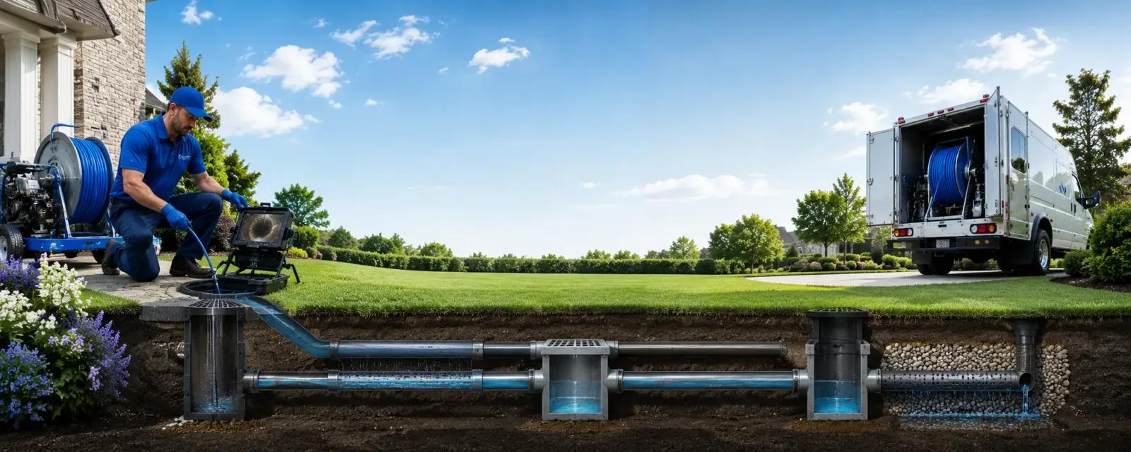 Outdoor drain cleaning information for Swengel, PA